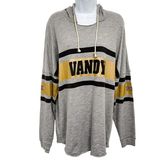 PINK Victoria's Secret Tops - Vandy Vanderbilt Commodores PINK Victoria's Secret Oversized Hoodie Sweatshirt